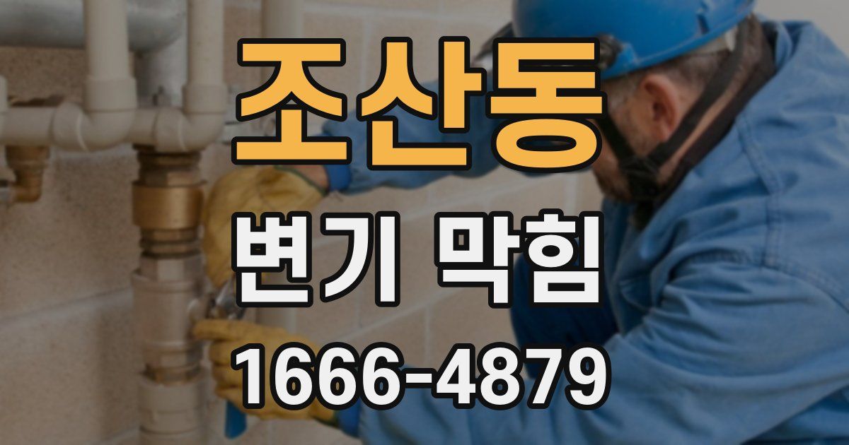 조산동 변기 막힘