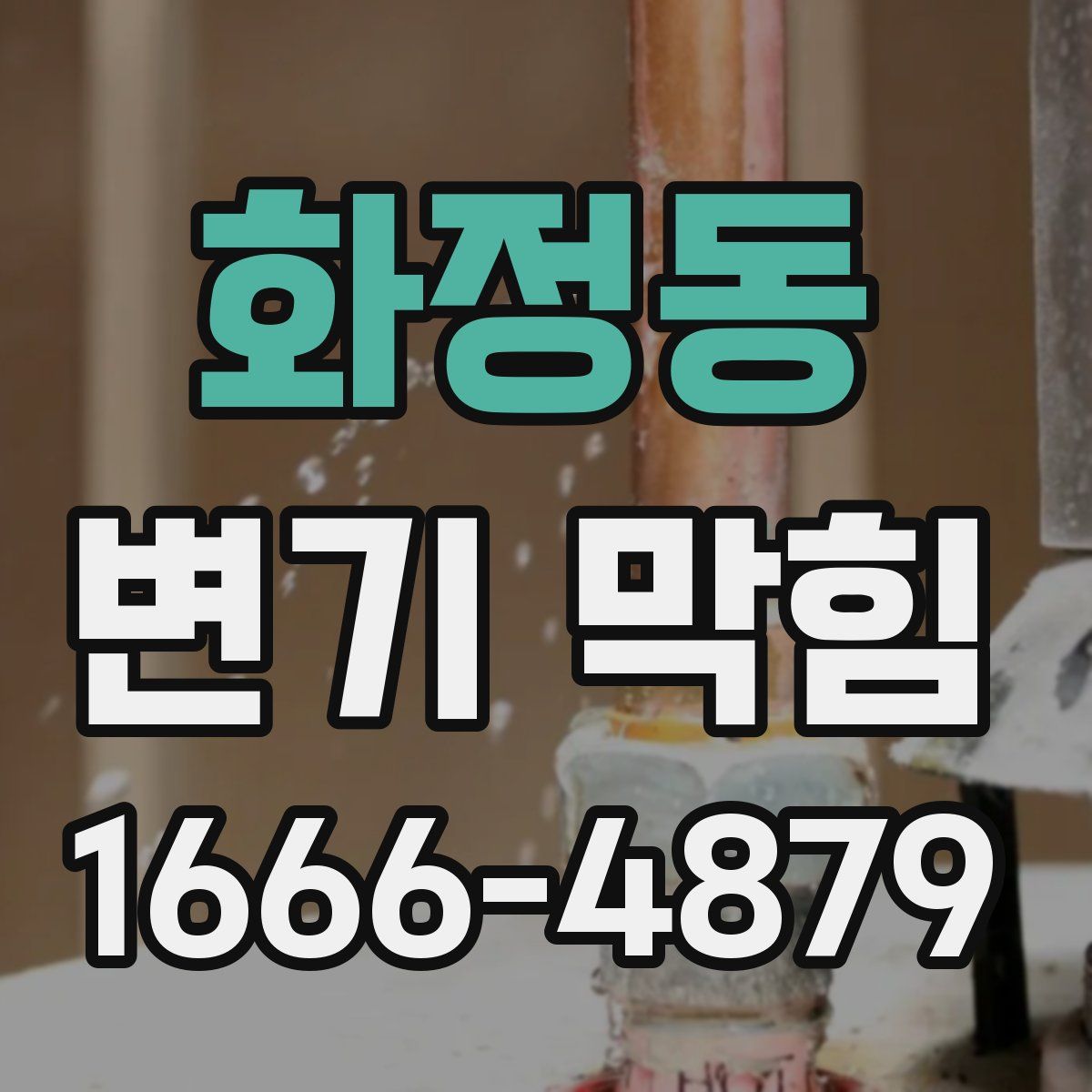 화정동 변기 막힘