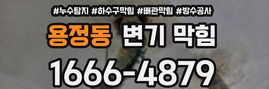 용정동 변기 막힘
