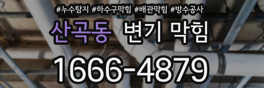 산곡동 변기 막힘