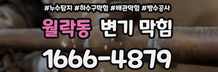 월락동 변기 막힘