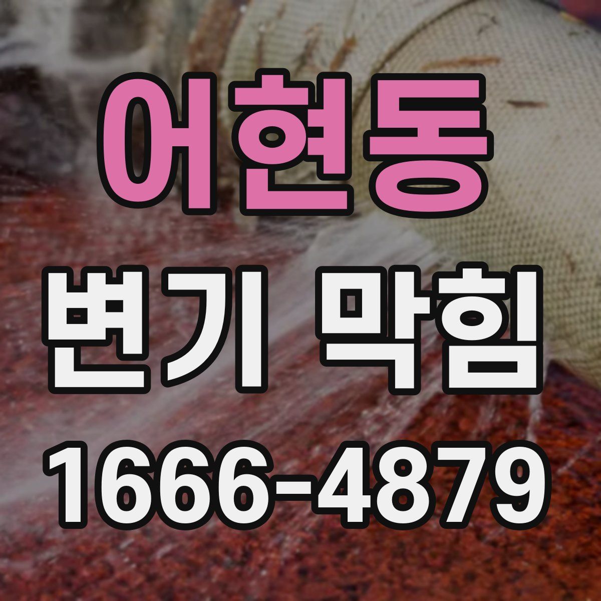 어현동 변기 막힘