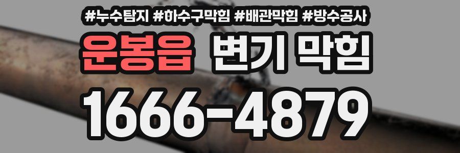 운봉읍 변기 막힘