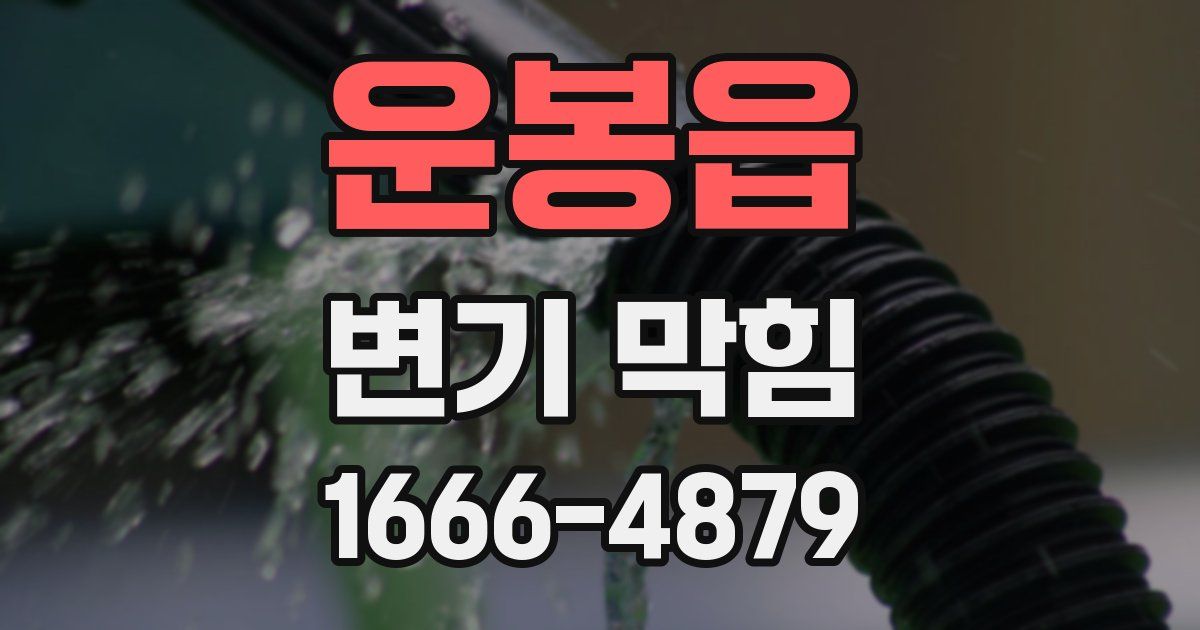 운봉읍 변기 막힘