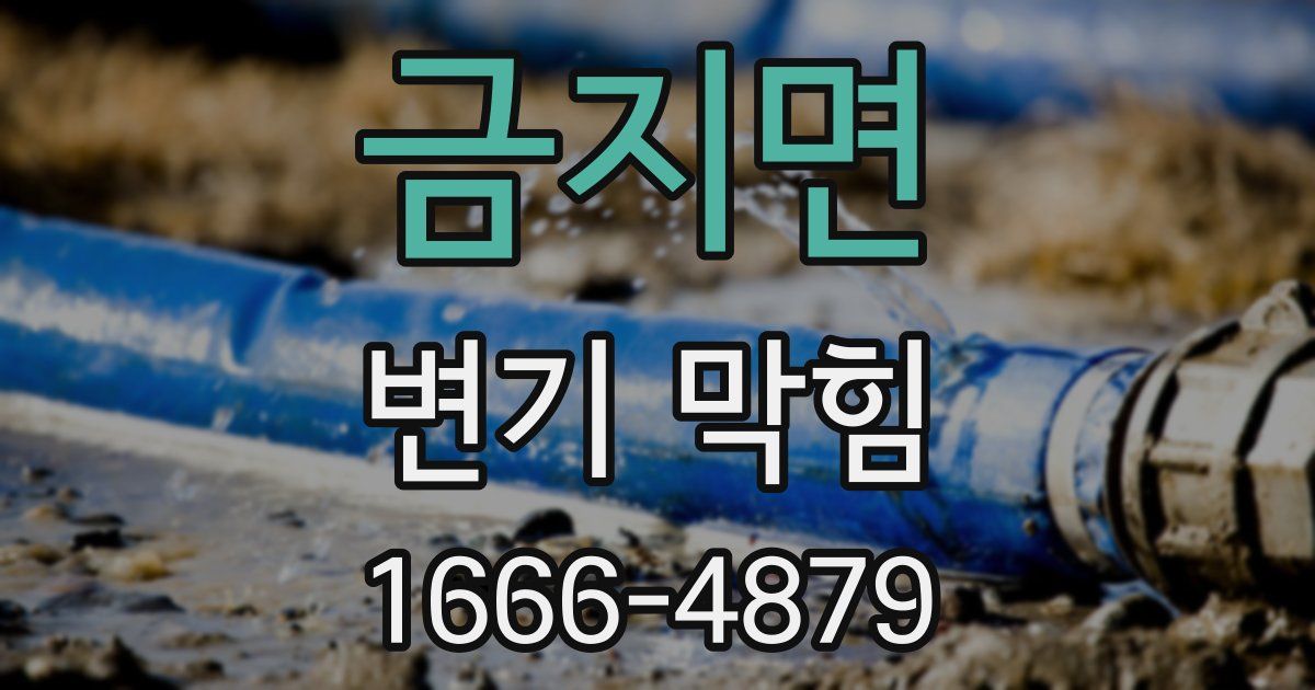 금지면 변기 막힘