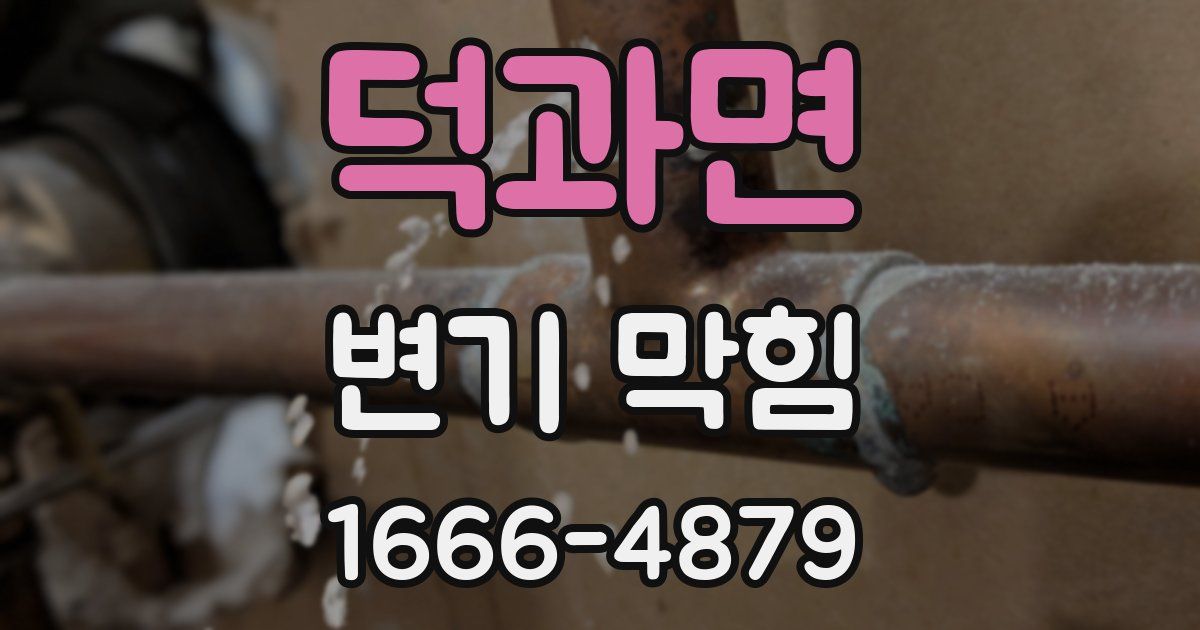 덕과면 변기 막힘