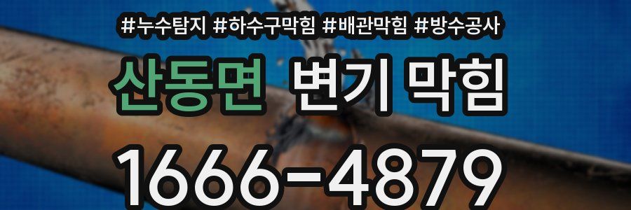산동면 변기 막힘