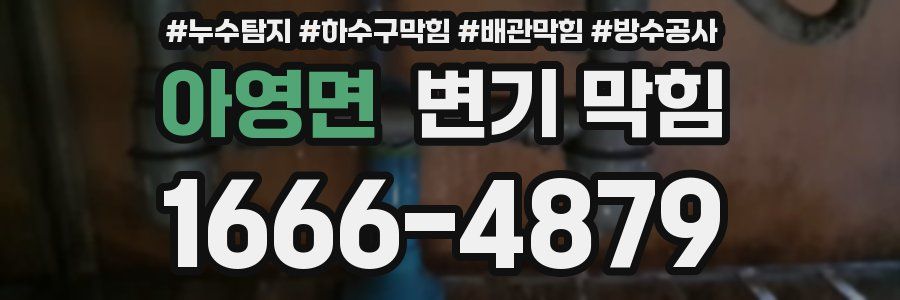 아영면 변기 막힘
