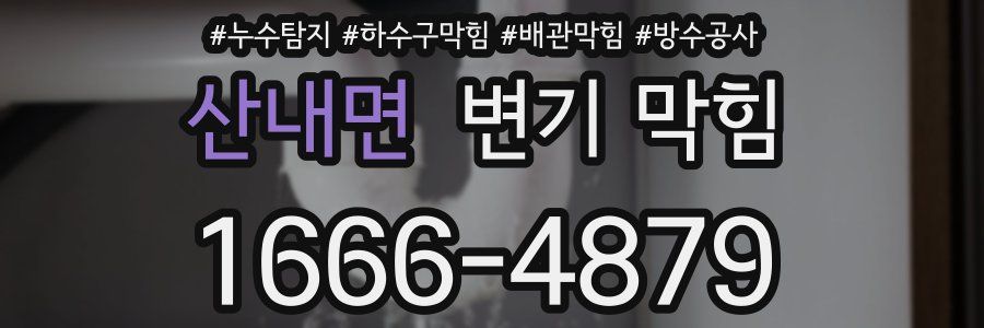 산내면 변기 막힘