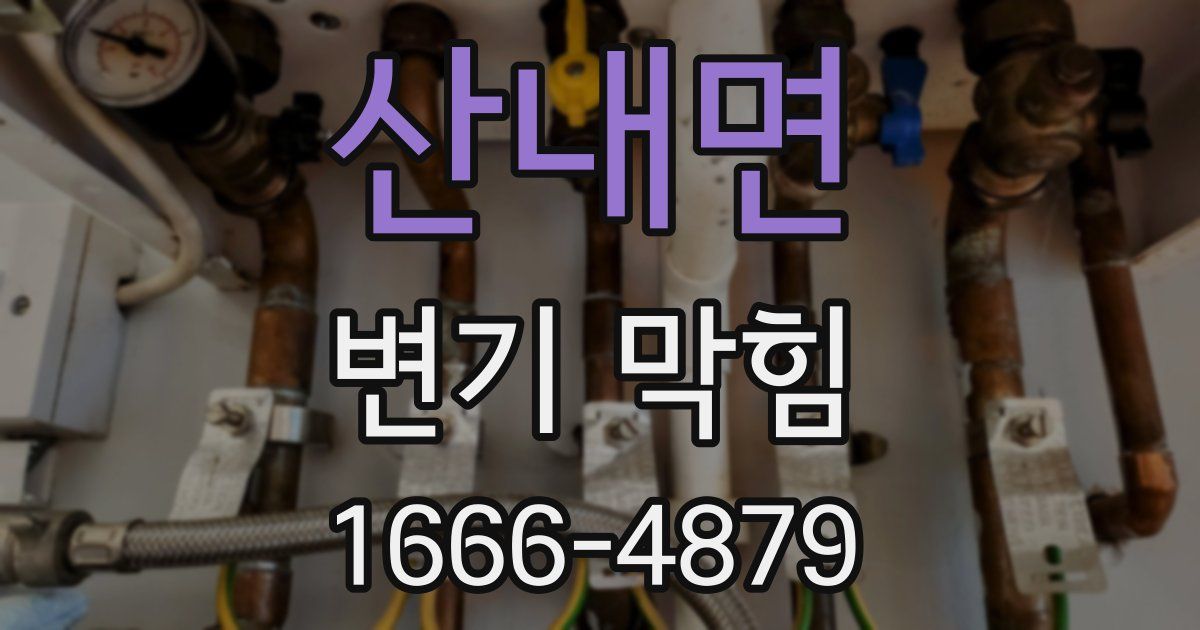 산내면 변기 막힘