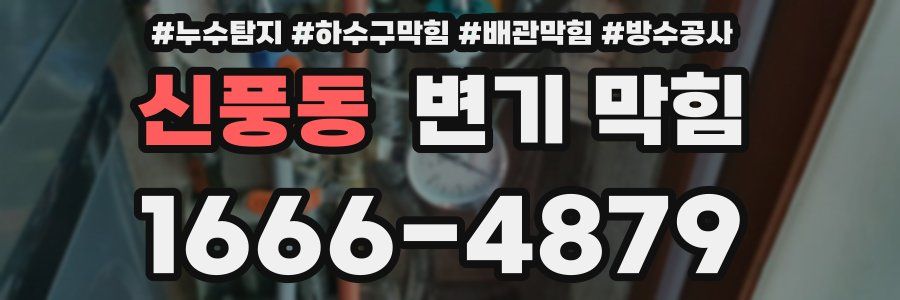 신풍동 변기 막힘