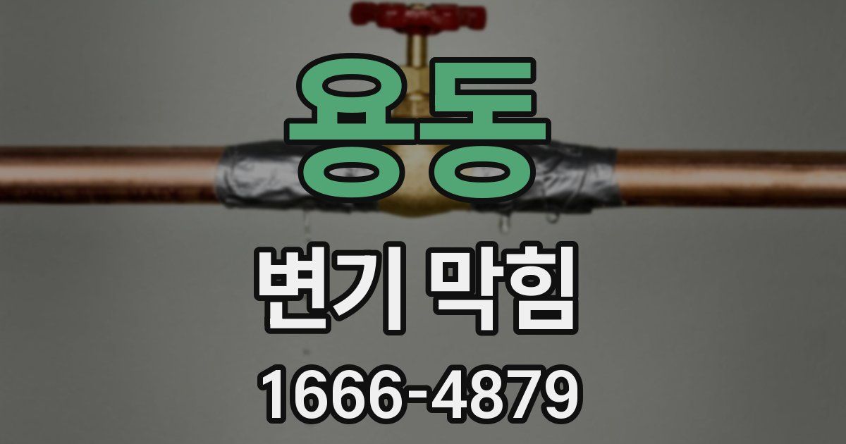 용동 변기 막힘