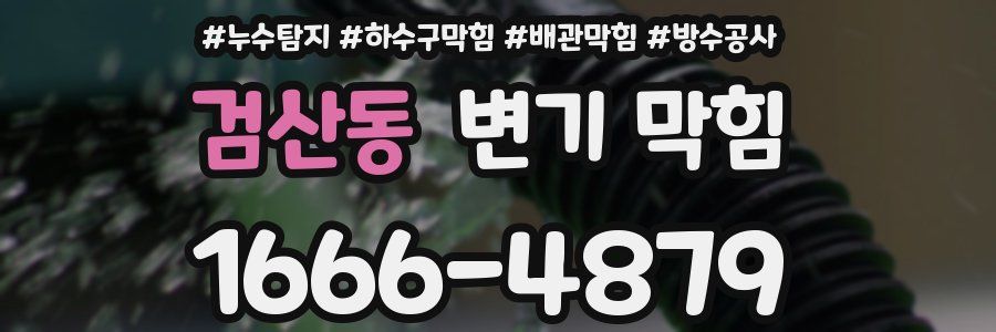 검산동 변기 막힘