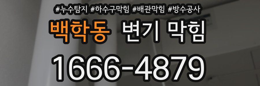 백학동 변기 막힘