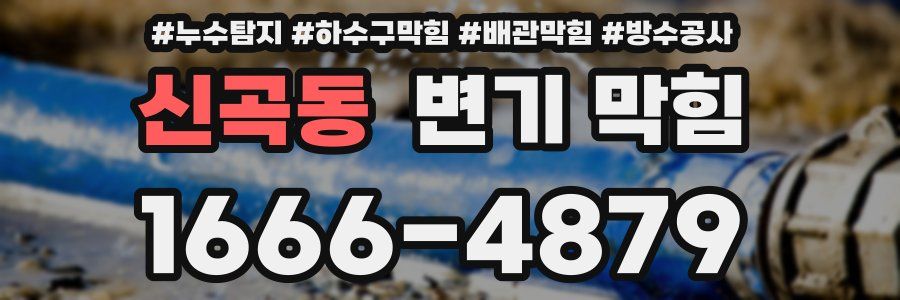 신곡동 변기 막힘