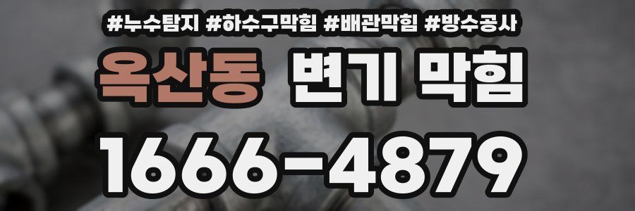 옥산동 변기 막힘