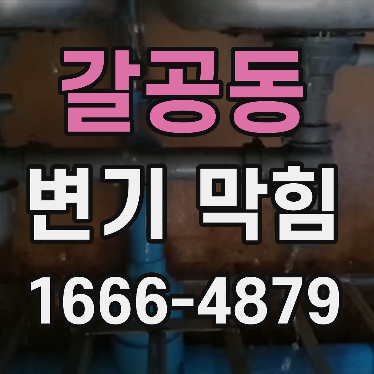 갈공동 변기 막힘