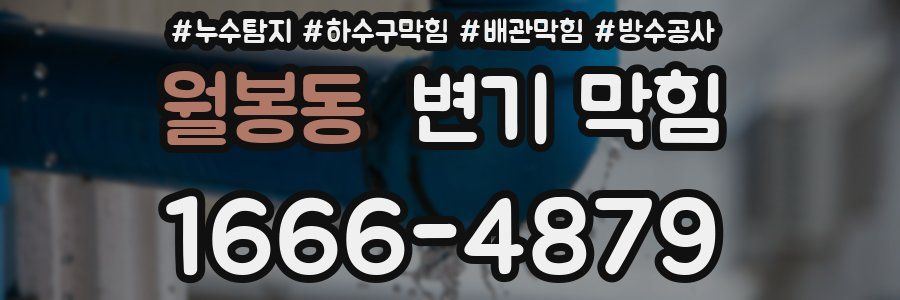 월봉동 변기 막힘