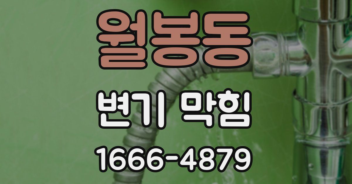 월봉동 변기 막힘