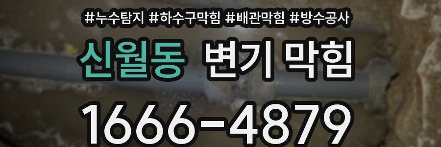 신월동 변기 막힘