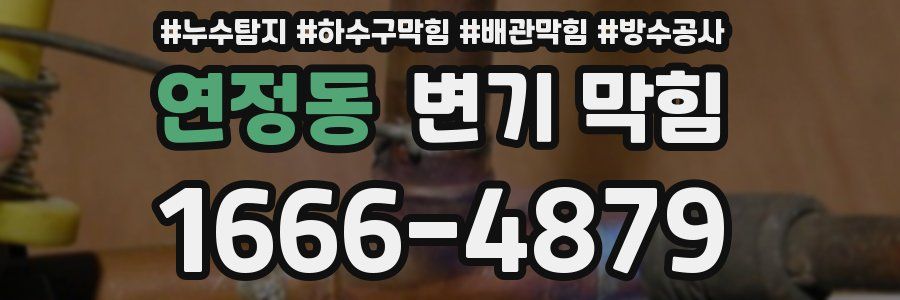 연정동 변기 막힘