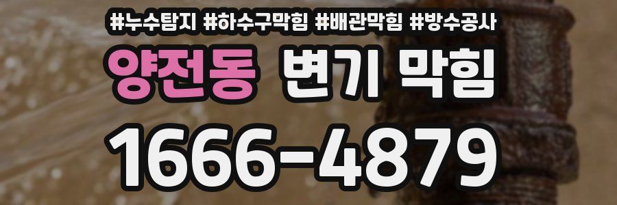 양전동 변기 막힘