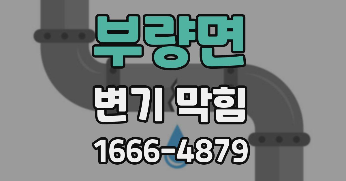 부량면 변기 막힘
