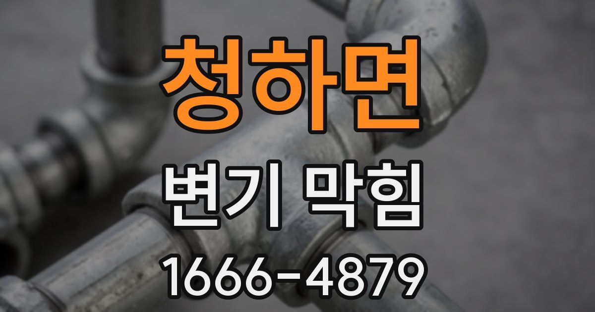 청하면 변기 막힘