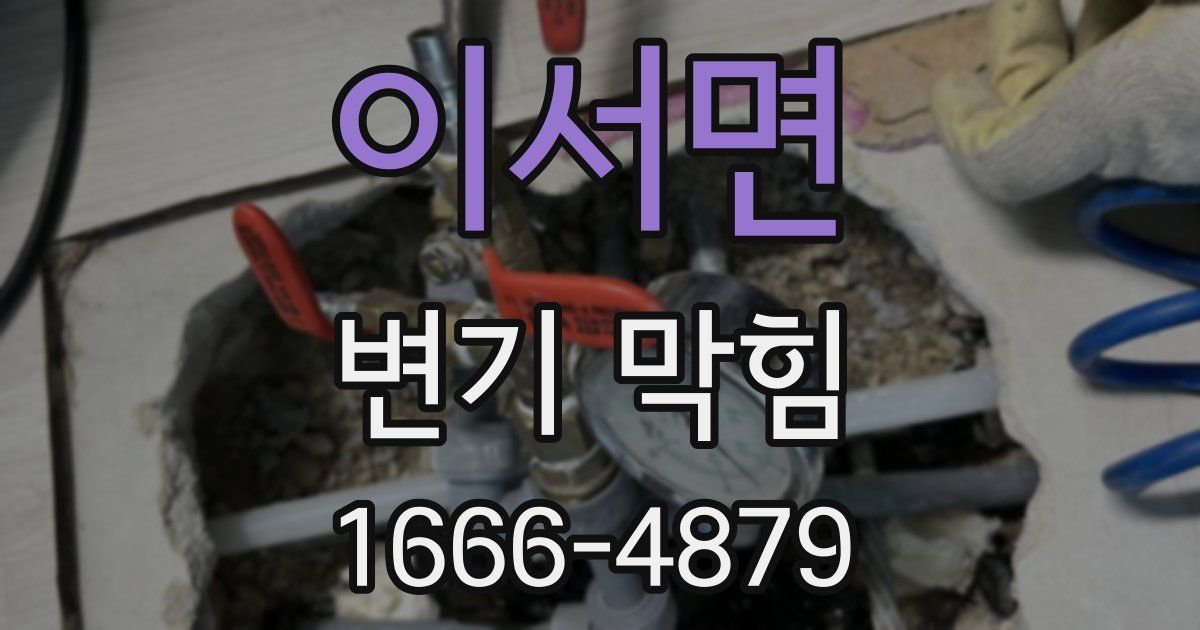 이서면 변기 막힘