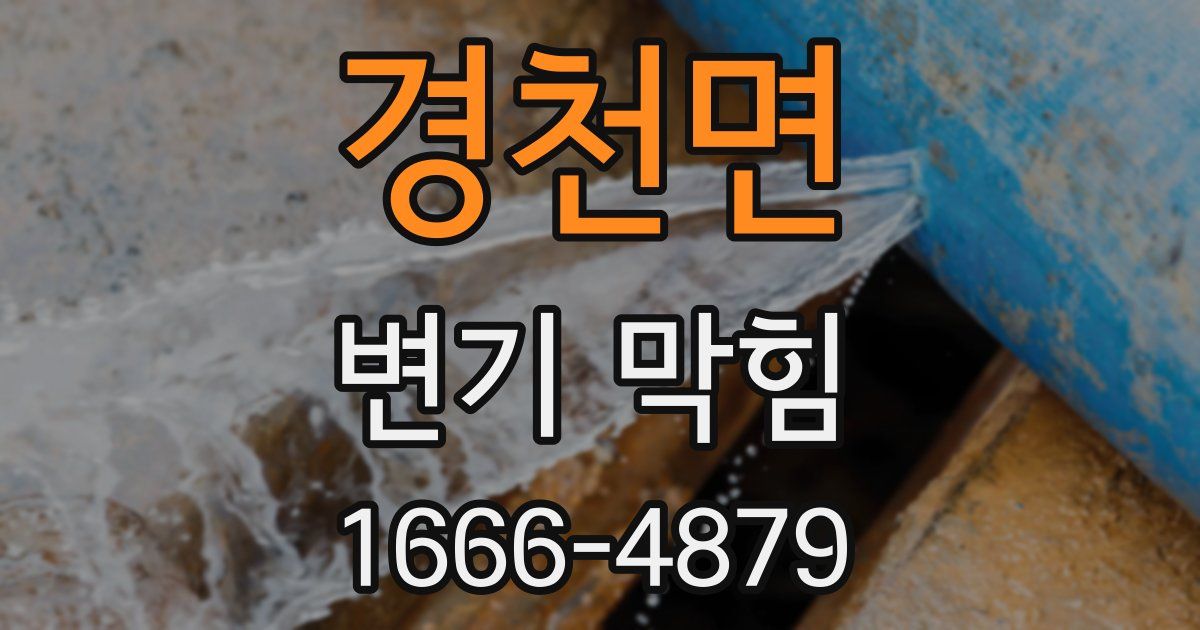 경천면 변기 막힘