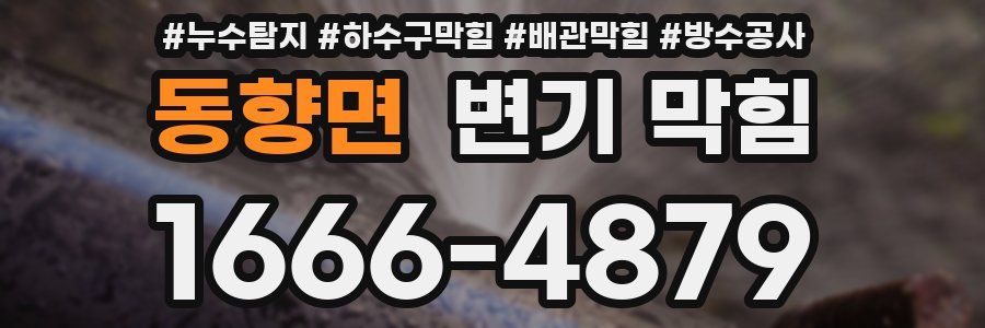 동향면 변기 막힘