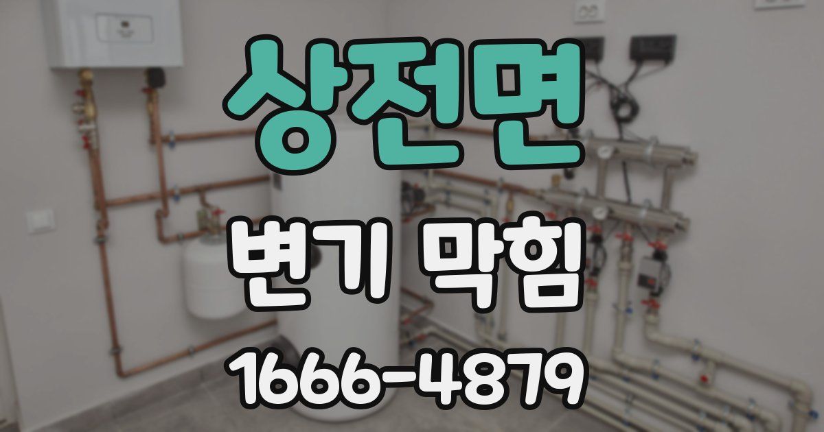 상전면 변기 막힘