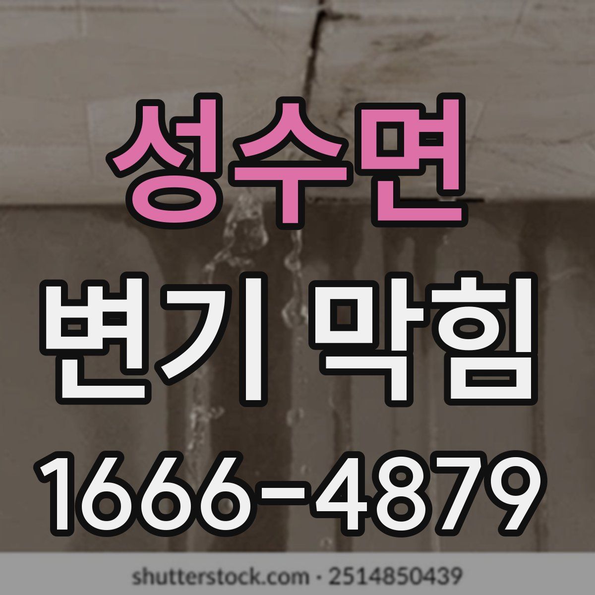 성수면 변기 막힘