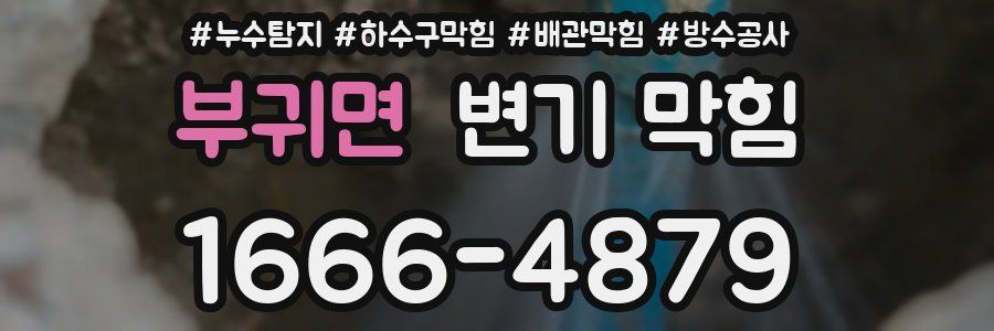 부귀면 변기 막힘