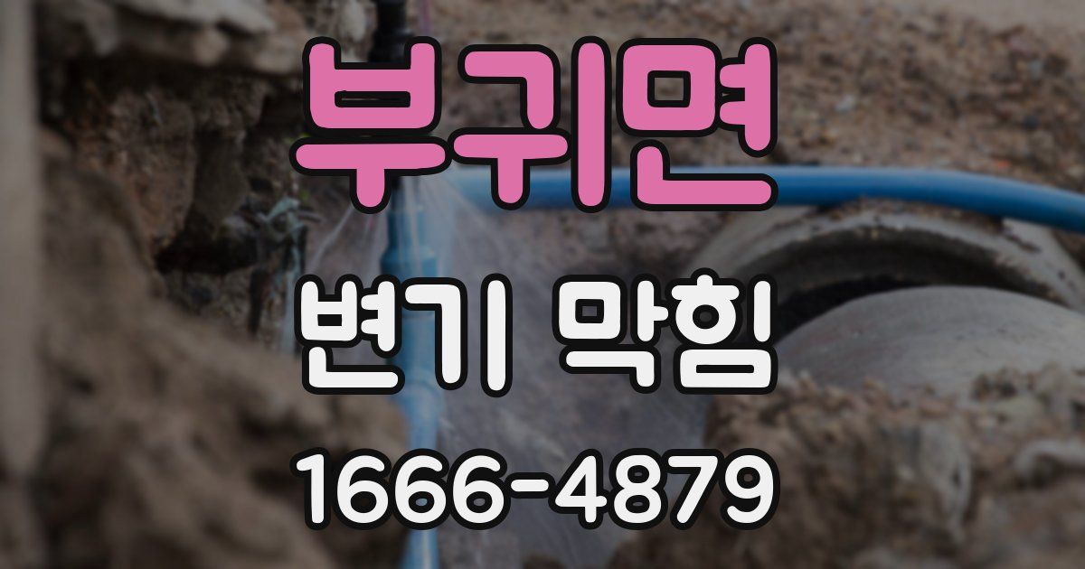 부귀면 변기 막힘