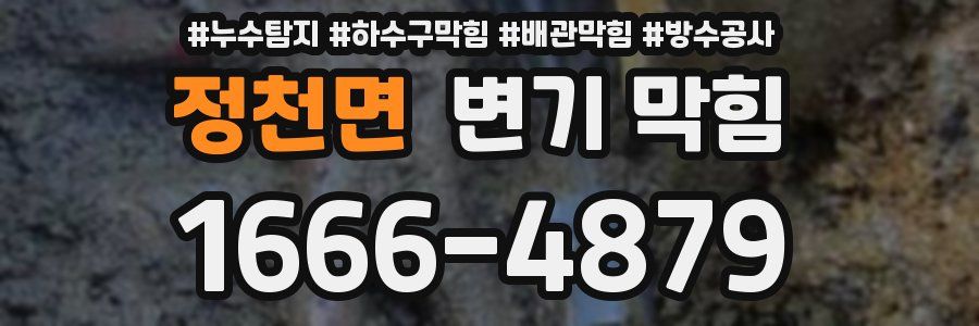 정천면 변기 막힘