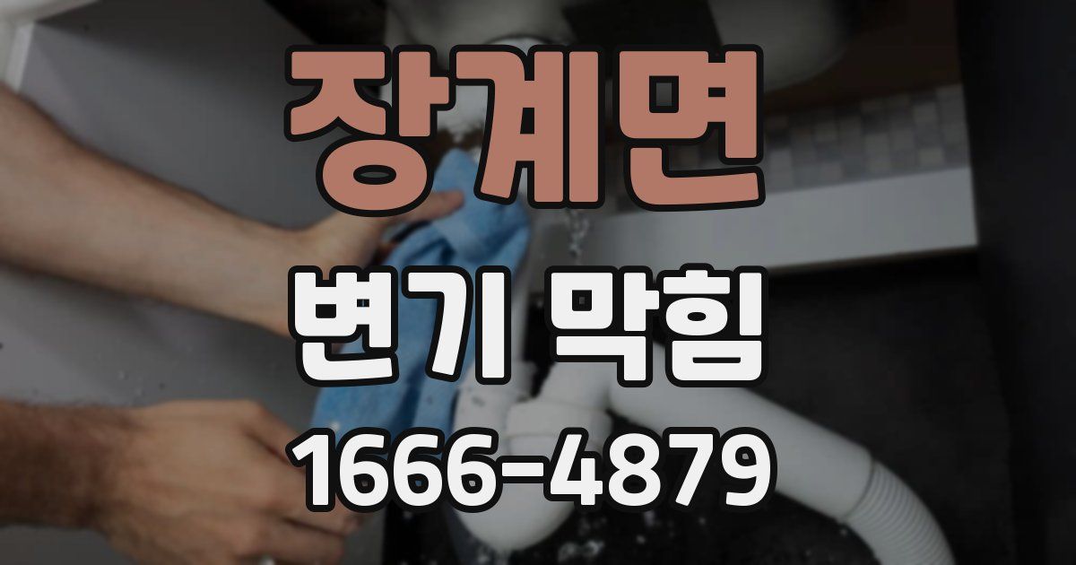 장계면 변기 막힘