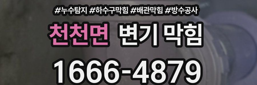 천천면 변기 막힘