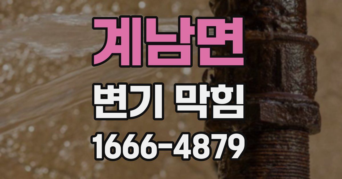 계남면 변기 막힘