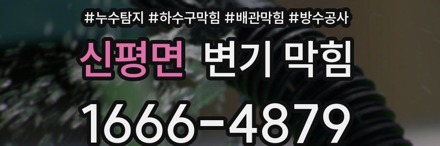 신평면 변기 막힘