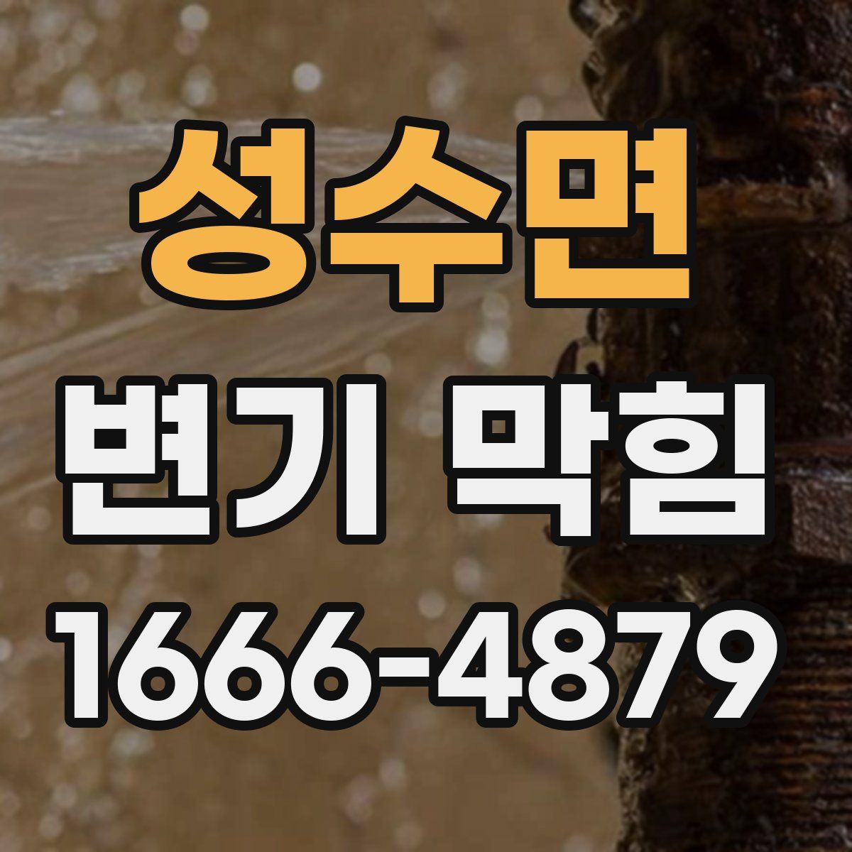 성수면 변기 막힘