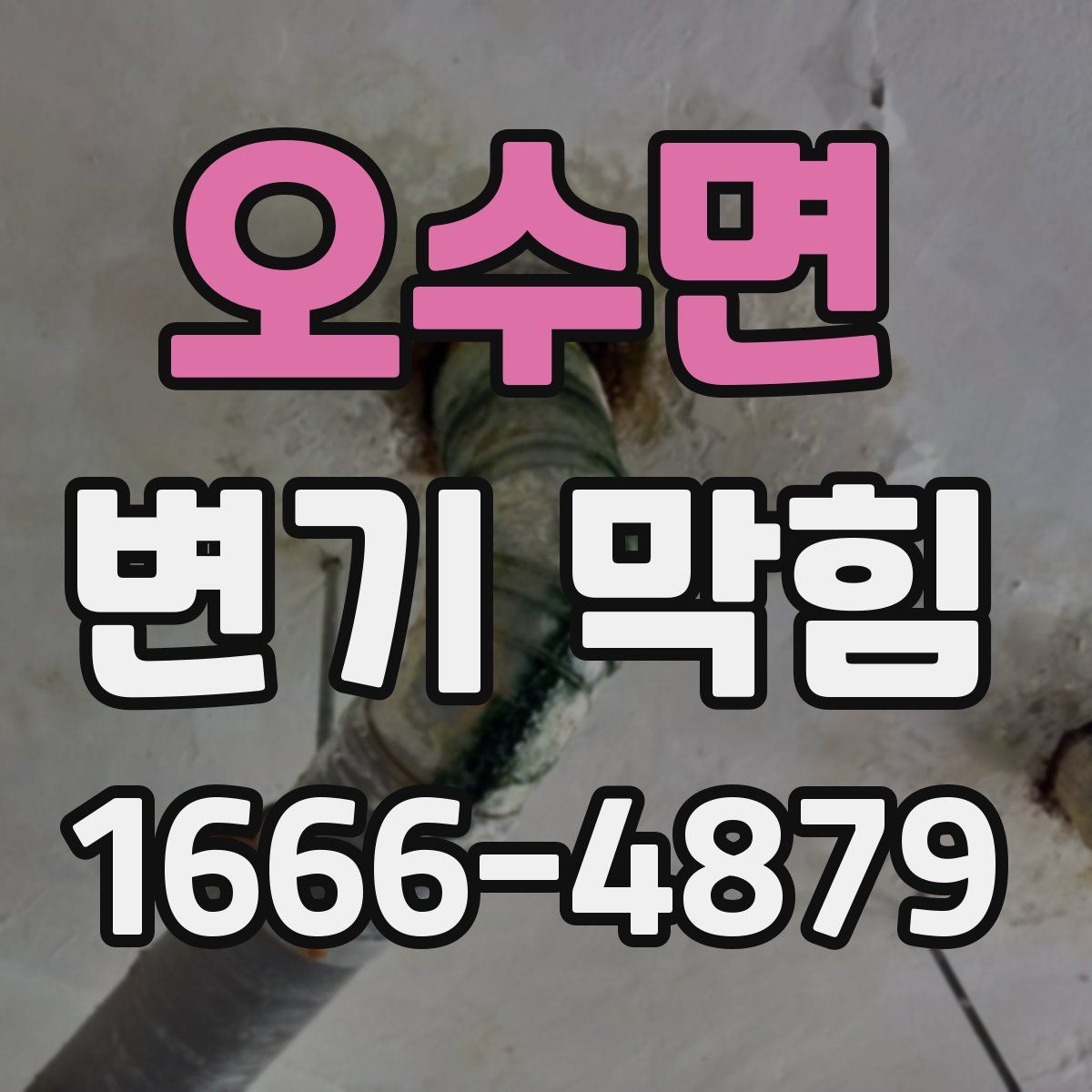 오수면 변기 막힘