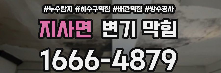 지사면 변기 막힘