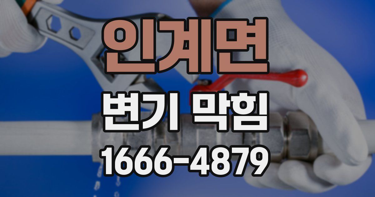 인계면 변기 막힘