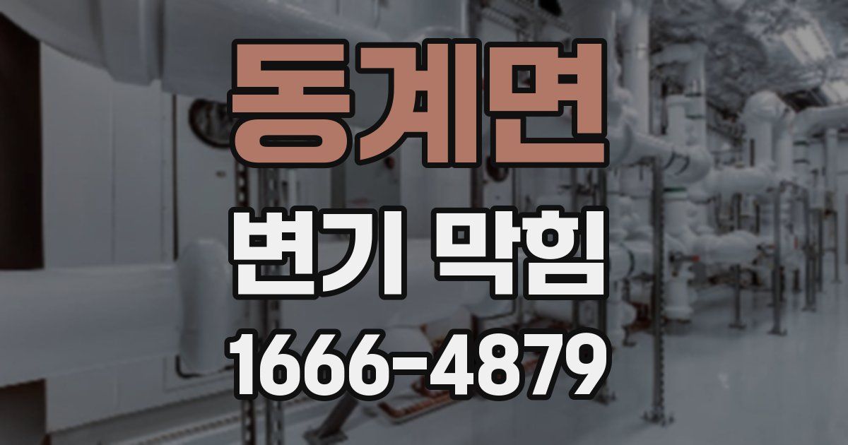 동계면 변기 막힘