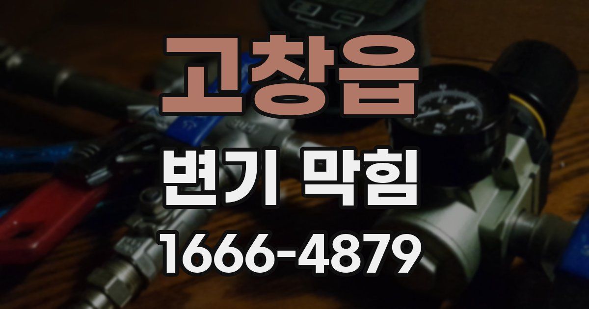 고창읍 변기 막힘
