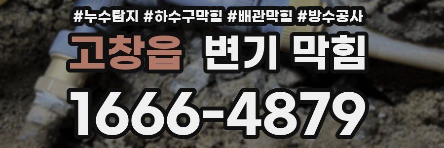 고창읍 변기 막힘