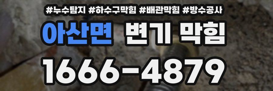 아산면 변기 막힘
