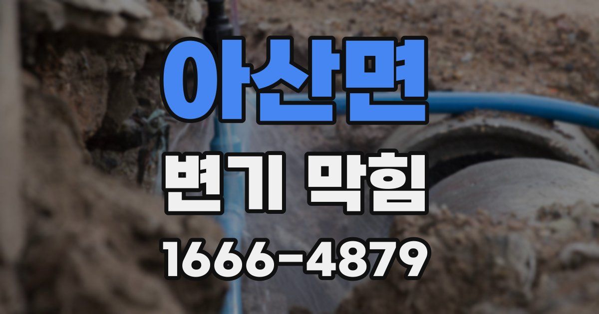 아산면 변기 막힘