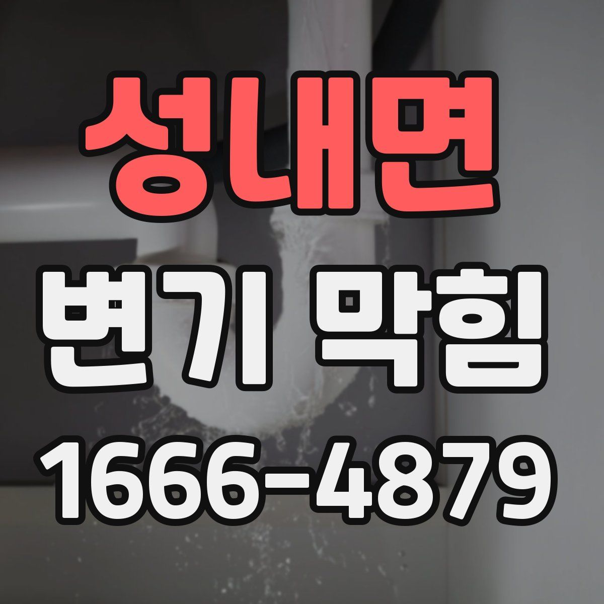 성내면 변기 막힘
